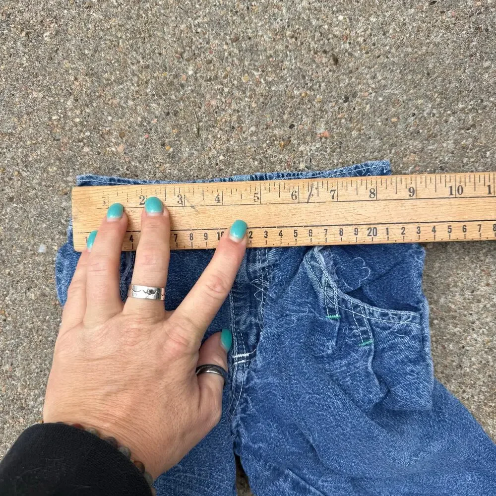 Vintage 80s OshKosh B'Gosh 2T Pleated Baggies Jeans Snap Talon Zipper